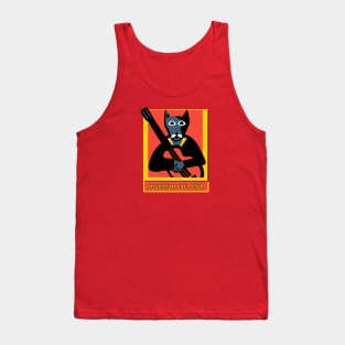 Picasso Style Musician Cats Club Tank Top